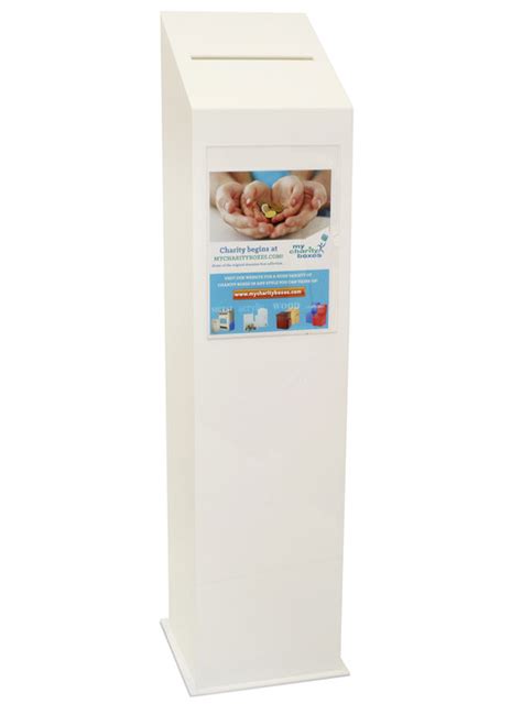 metal standing donation box|free standing donation boxes.